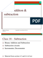 Lect 18 - Binary Addition and Subtraction