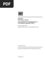 Iso/Iec Directives, Part 1 Consolidated ISO Supplement - Procedures Specific To ISO