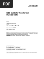 IEEE STD C57.98-1993 - IEEE Guide For Transformer Impulse Tests.