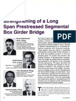 Strengthening of A Long Span Prestressed Segmental Box Girder Bridge