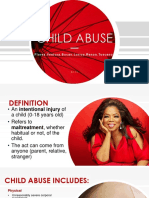 Child Abuse (Psychiatric Nursing)