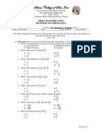 Matery Test Business Mathematics