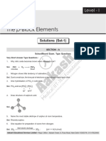 7 The P-Block Elements: Level - I