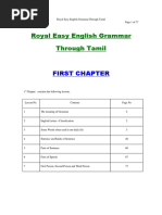 Royal Easy English Grammar Through Tamil FIRST CHAPTER PDF