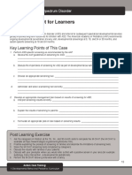 Case Worksheet For Learners