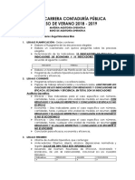 Buró de Auditoría Operativa Verano 2018 2019