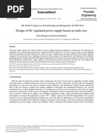 Design of DC Regulated Power Supply Based On Earth PDF