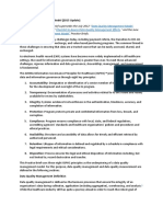 Data Quality Management Model