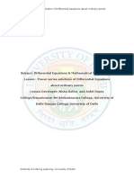 Power Series Solutions of Differential Equations About Ordinary Points PDF