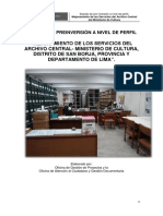 Mejoramiento de Los Servicios Del Archivo Central-Ministerio de Cultura, Distrito de San Borja, Provincia Y Departamento de Lima