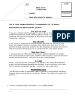 Grade 5 Eng Final Test