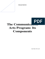 Components of Communication Arts Program