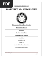 Competition As A Social Process: Sociology Project On