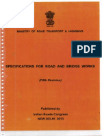 Specifications For Road & Bridge Works