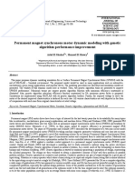 Permanent Magnet Synchronous Motor Dynamic Modeling With Genetic Algorithm Performance Improvement