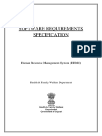 Software Requirements Specification: Human Resource Management System (HRMS)