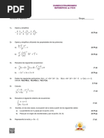 Examen Extraordinario 3eso