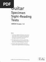 Guitar - Specimen Sght-Reading Tests 1-8 PDF