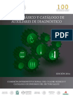 Cuadro Básico y Catálogo de Auxiliares de Diagnóstico