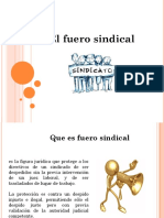 Presentacion Fuero Sindical