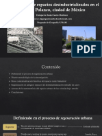 Regeneración de Espacio Desindustrializados en El Norte de Polanco, Ciudad de México