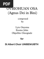 Ovbiohuan Osa (Agnus Dei in Bini)