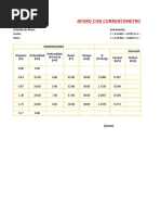 AFOROS Excel - Trabajo Campo