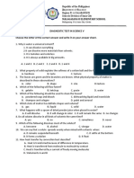 Diagnostic Test in Science V Choose The Letter of The Correct Answer and Write It On Your Answer Sheet