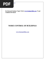 Noise Control of Buildings: For Research Seminar Topics Visit To To Get Unlimited Download