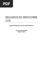 Project On Reliance Jio LTD