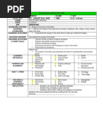 Class Time Topic SPS: Science 1 DLP 28 August 2019 / Wed 8.10 - 8.40 Am