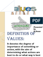 Values and Attitudes