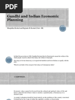 Gandhi and Indian Economic Planning (Unit III)