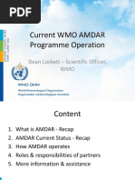 Current WMO AMDAR Programme Operation: Dean Lockett - Scientific Officer, WMO