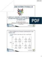 Matriz de Rigidez Considerando Deformacion Axial y Corte 2019