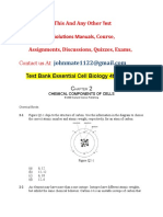 Test Bank Essential Cell Biology 4th Edi