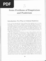 Chapter 3 Problems of Empiricism and Positivism