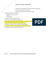 Cs8581 Networks Laboratory List of Experiments