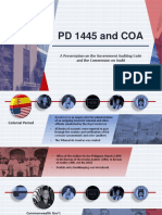 PD 1445 and COA