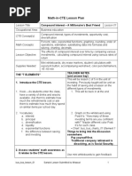 Math-in-CTE Lesson Plan: Lesson Title: Lesson 01 Occupational Area: Business Education CTE Concept(s) : Math Concepts