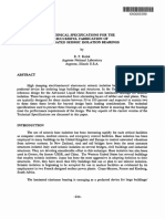 Technical Specifications For The Successful Fabrication of Laminated Seismic Isolation Bearings