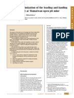 Optimization of The Loading and Hauling Fleet at Mamatwan Open Pit Mine