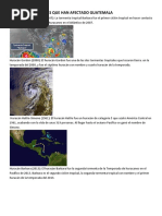 Desastres Naturales Que Han Afectado Guatemala