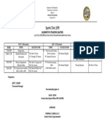 Sports Clinic 2019: Badminton Training Matrix