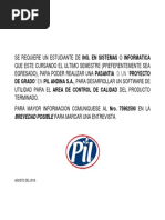 Pil Solicitud Software