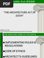 Bldg. Laws - Ra 9266