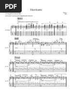 Hurricane - Thrice - Sheet Music