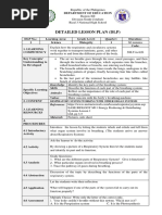 Detailed Lesson Plan (DLP) : Knowledge Identify The Key Parts of The Breathing System Skills Attitudes Values