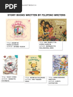 Filipino Writers Story Books