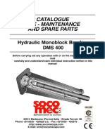 Catalogue Use - Maintenance and Spare Parts: Hydraulic Monoblock Breaker DMS 400